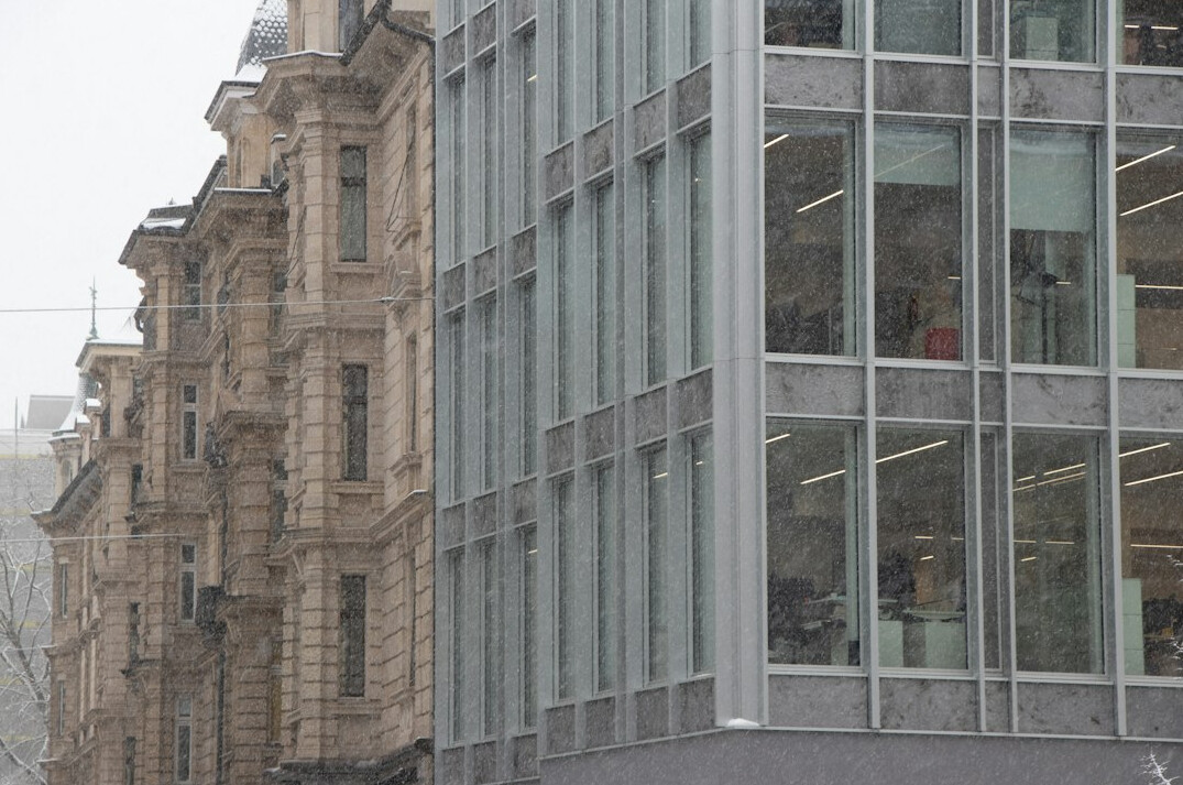 swiss bank building exterior