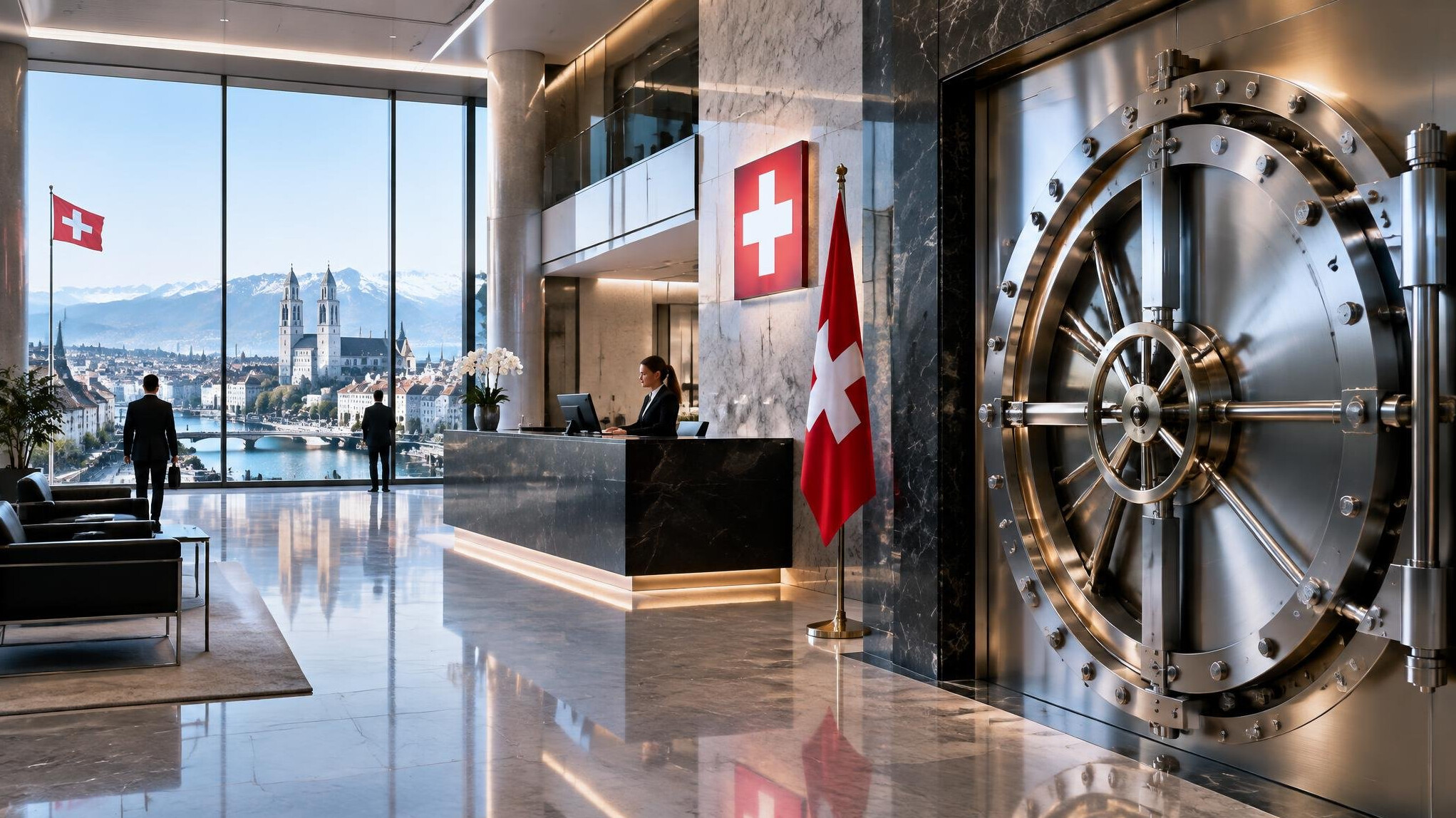 swiss bank building interior