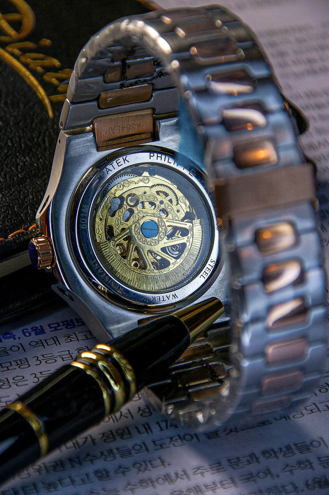 swiss watch close up