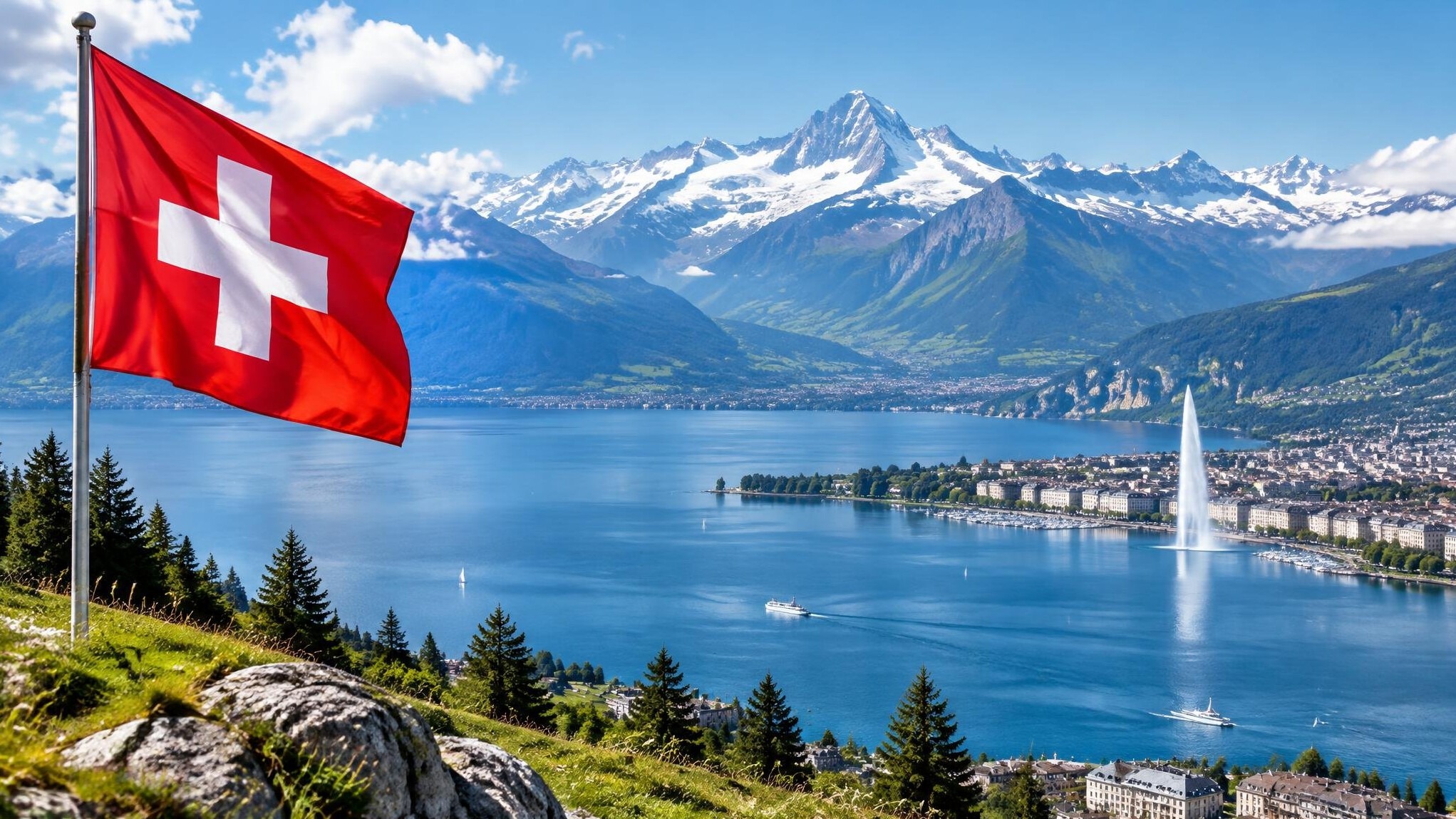 swiss alps landscape